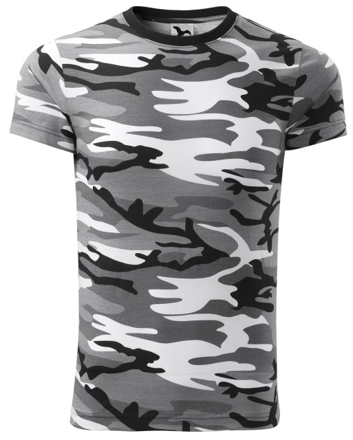 majica T-shirt KR camo grey